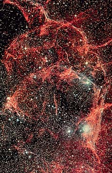 超新星の残骸
撮影:Anglo-Australian Observatory,photograph by David Malin