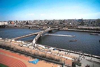 隅田川と桜(橋は桜橋)
提供:東京都