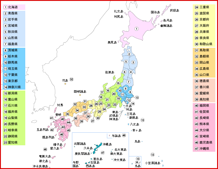 日本の行政区分